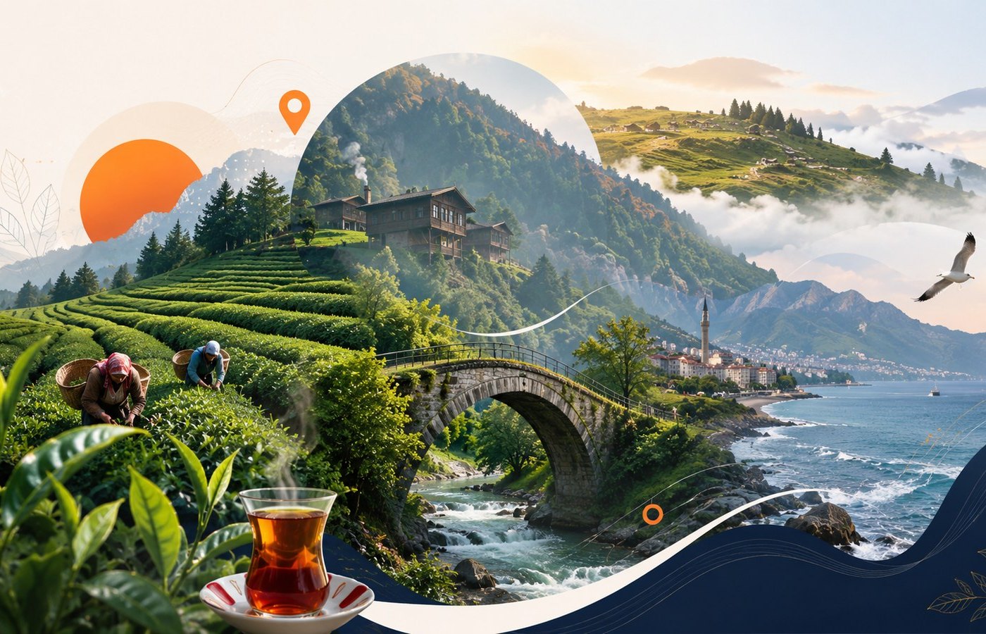 Rize çay bahçeleri